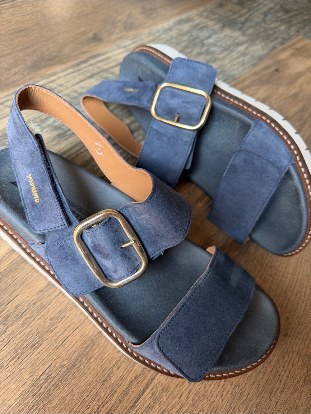 Mephisto Belona sandals sz 40 Jeans Blue